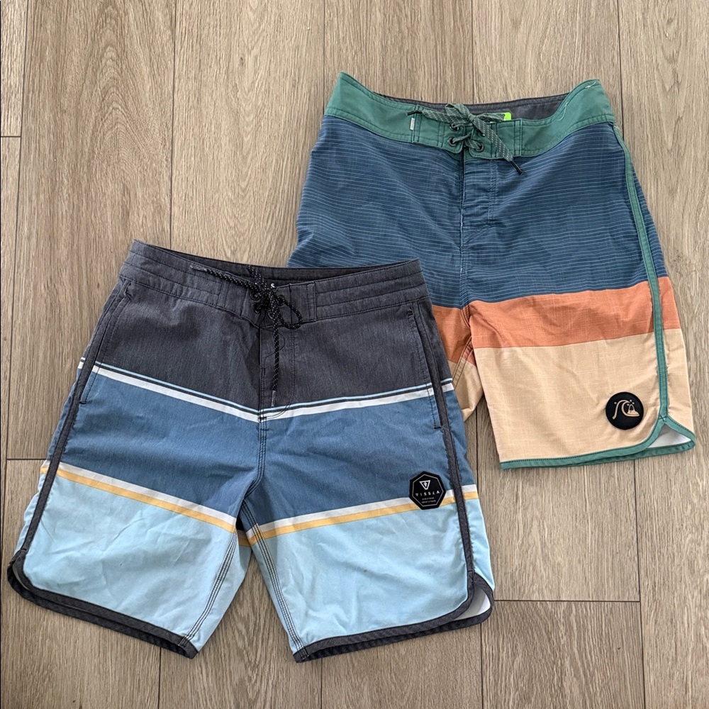 VISSLA & Quiksilver boys boardshorts size 26